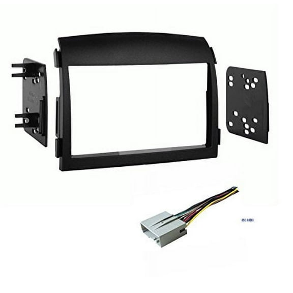Car Stereo Dash Kit and Wire Harness for Installing a Double Din Aftermarket Radio for 2006 2007 2008 Hyundai Sonata