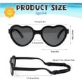 thumbnail image 2 of Baby Sunglasses with Strap Adjustable, Heart Shaped UV Protection Polarized Flexible Sunglasses for Toddler Infant Age 0-36 Months 0-3 Years, 2 of 7