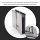 thumbnail image 5 of Eigraketly Clip de puerta de vidrio pulido de 180 grados, bisagra de escaparate montada en la pared, piezas de repuesto, abrazadera plegable para muebles de Artesanía Eigraketly TO012055-01B, 5 of 6