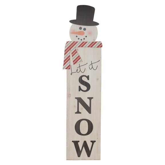 Melrose International Let It Snow Sign 10"L x 41"H MDF/Wood