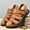 Brown, variant on Men's Closed Toe Outdoor Sports Sandals