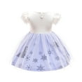 thumbnail image 4 of WIBACKER 1-6T Toddler Kid Baby Girls Fancy Party Puff Sleeve Princess Dress Cosplay Costume Dress Up, 4 of 11