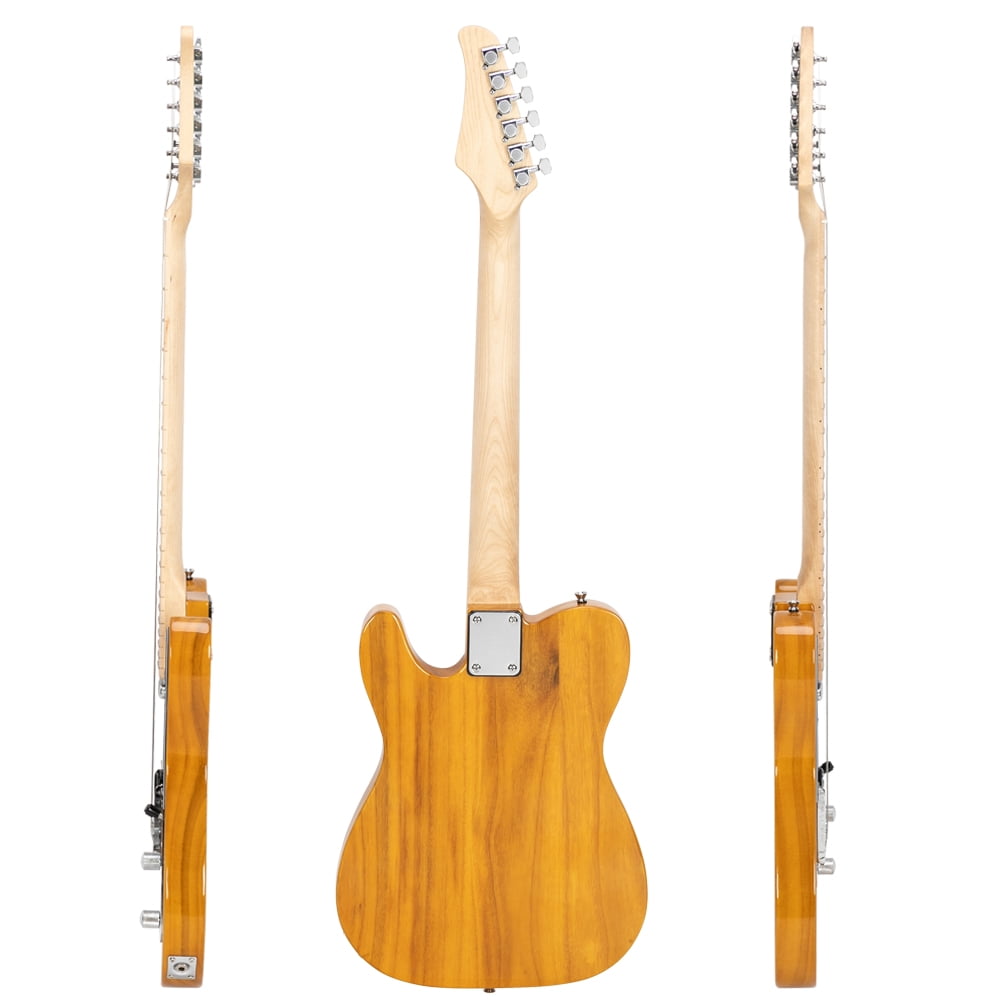 Maple Fingerboard GTL Electric Guitar SS Pickup Transparent Yellow