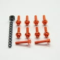 thumbnail image 5 of Aluminum Flanged Hex Bodywork Bolt M5x(0.80mm)x25mm Race Spec Etched Pack x10, 5 of 6