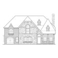 thumbnail image 2 of 015-958: Luxury European 5 Bed, 6 Bath Luxury Home Plan, 5293 Sq Ft: Full Blueprints with License to Build by Home Plan Marketplace - Lesuto, 2 of 7