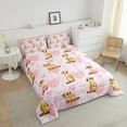 thumbnail image 3 of Erosebridal Mongoose Comforter Set,Cartoon Zoo Animal Bedding Set Twin,Farm Mongoose Reversible Duvet Insert,Love Heart Quilt with 1 Pillowcase Lightweight, 3 of 6