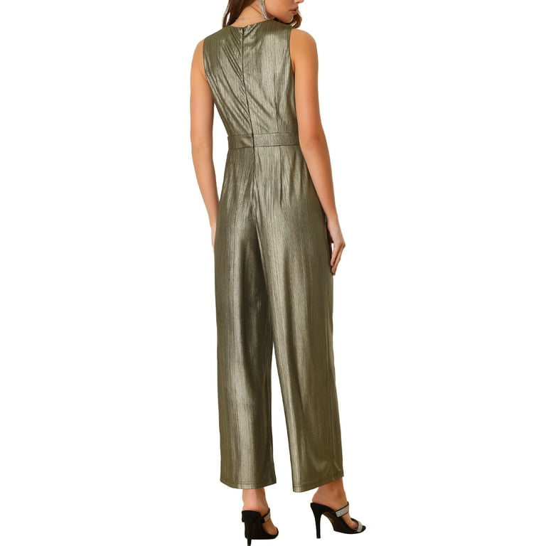Women's sales metallic jumpsuit