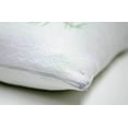 thumbnail image 2 of Kashi Home Contour Memory Foam Bamboo Pillow Standard Size, Hypo-Allergenic Removable, Cover Neck Cervical Support Pillow for Sleeping - 21"x19", 2 of 2