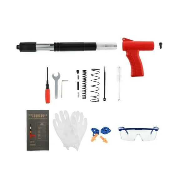 Mini Steel Nails Guns Rivet Tool Concrete Wall Anchor Wire Slotting Device Decoration Rivet Tufting Guns Home DIY Power Tools ,Easy Adapter & Wide Applications