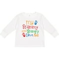thumbnail image 3 of Inktastic My Grammy and Grampy Love Me Boys or Girls Long Sleeve Toddler T-Shirt, 3 of 5