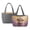 Beige - Highland Cow Lavender, variant on ZUXONGSY Farm Print Fashion Reversible Tote Bag for Women – Lightweight Quilted Shoulder Bag with Trendy Prints & Classic Side