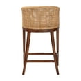 thumbnail image 5 of bali & pari Lumajang Boho Bar Stool, Light Honey, 5 of 9