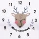 thumbnail image 2 of Precioso Reloj de Pared 3D con Animal de Dibujos Animados para de Juegos Del Dormitorio Alce BLESIY Reloj de pared de animales, 2 of 8