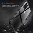 thumbnail image 3 of Galaxy A21s Case, Allytech TPU+Tempered Glass Back Cover Shock-absoption Anti-scratch Wireless Charging Support Back Cover Case for Samsung Galaxy A21s, Blue, 3 of 7
