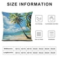thumbnail image 5 of Orinice Palm Trees Graphic Decorative Cushion Throw Pillow Cover for Home Couch Living Room Bed Sofa 18x18in, 5 of 5