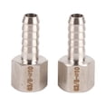 thumbnail image 3 of Conector hembra BSPP, 2 piezas 3/8 pulgadas BSPP hembra rosca hembra conector rápido de acero inoxidable diseño revolucionario, 3 of 9