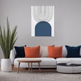thumbnail image 5 of Soscooter Navy Blue Boho Canvas Wall Art Abstract Wall Decor Minimalist Print Geometric Botanical Lines Painting for Bedroom Office Bathroom 12x16 inches, 5 of 8