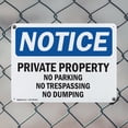 thumbnail image 5 of (2 Pack) Private Property No Parking No Trespassing OSHA Notice Sign 24 Inch X 18 Inch Indoor / Outdoor Rust-Free Aluminum Metal Signs for Workplace, Workshop, and Construction Site,, 5 of 8
