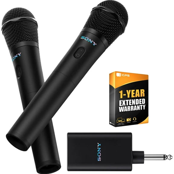 Sony UOULTMIC1 ULT POWER SOUND series ULT MIC Wireless Microphone (2 Mics, 1 Receiver) Bundle with 1 YR CPS Extended Warranty