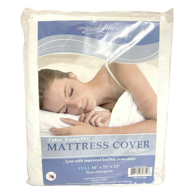 Zippered Bed Bug and Water Resistant Vinyl Mattress Protector King