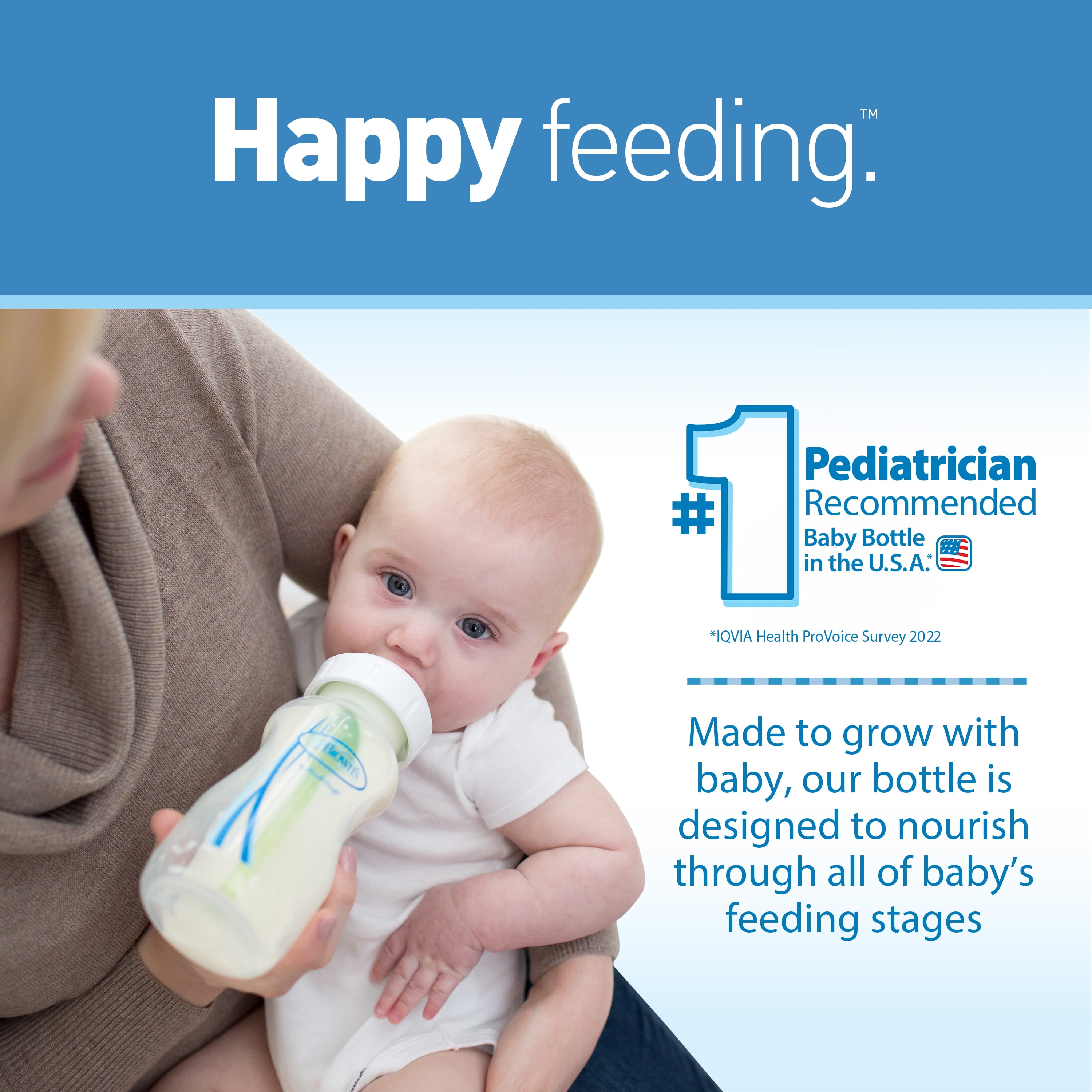 Dr. Brown's Natural Flow Anti-Colic Options+ Wide-Neck, Breast to Bottle, Pump & Store, Feeding Set