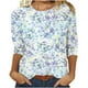 thumbnail image 1 of Blusa de manga larga con estampado de moda para mujer Tops informales con cuello redondo Fridja  bvmnju572, 1 of 8