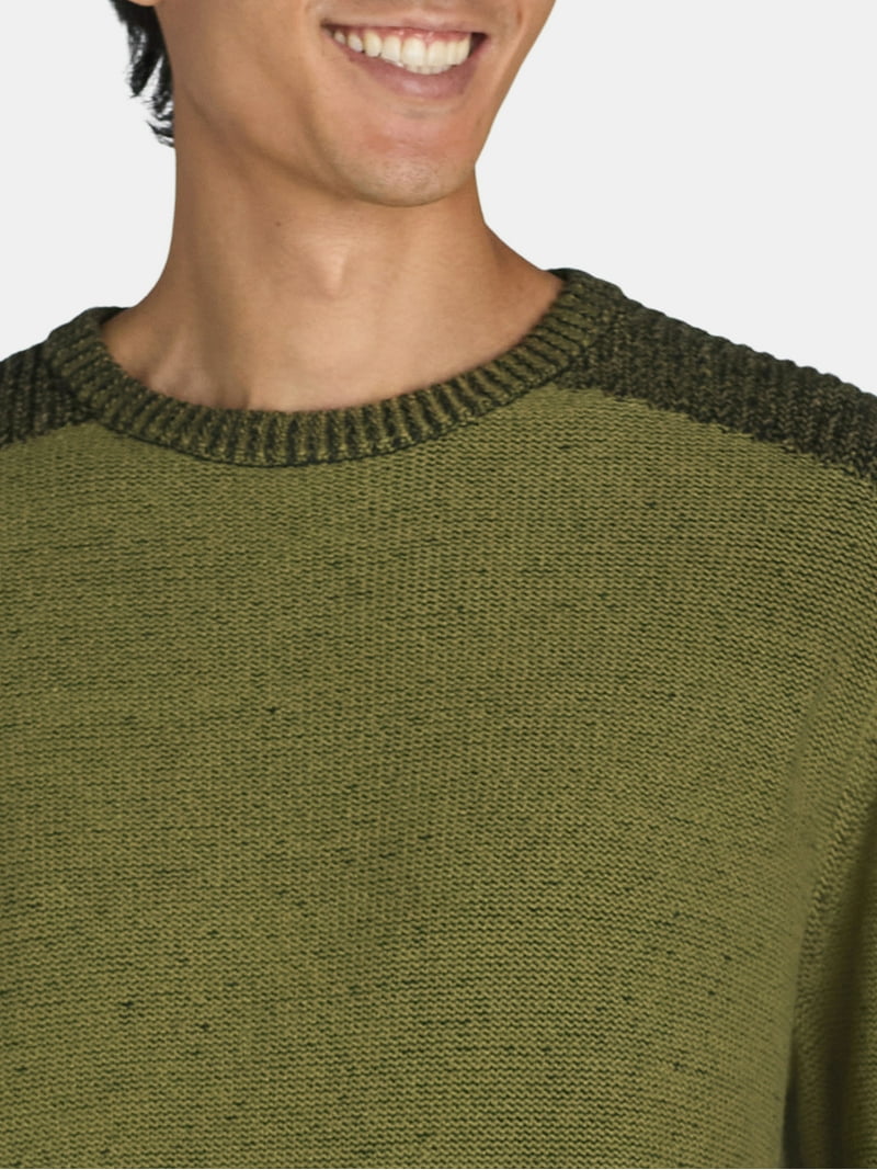 Tribekka 44 Men's Long Sleeve Washed Dye Crewneck Sweater