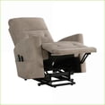 thumbnail image 2 of Power Lift Recliner with Massage & Heat, Walnut Brown Textured Microfiber | Solid Wood & Plywood Frame, 2 of 11