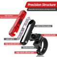 thumbnail image 3 of BKSDUEH Rear Bike Tail Light 2 Pack, USB Rechargeable Bright LED Bicycle Taillight with 4 Lighting Modes Waterproof Bike Light Flashing Light, 3 of 8