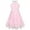 Pink, variant on Girls Dress Turquoise Butterfly Embroidered Halter Dress Party 5