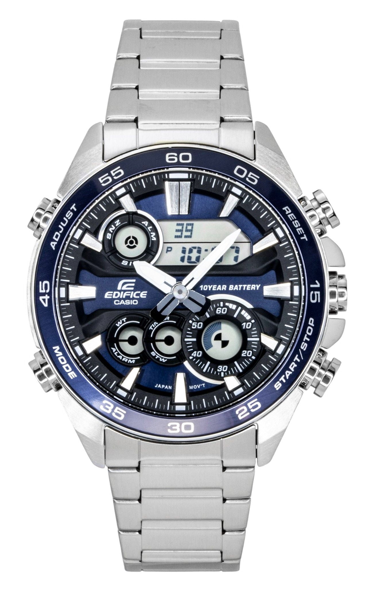 Casio, Men‚Äôs Stainless Steel Black Dial Analog Watch, MTP-M305D