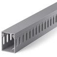 thumbnail image 1 of shiyou-94.5in(6X L15.7in) Professional Server Rack Cable Management Raceway, H1.6in x W1.2in Cable Raceway Kit, Electrically Safe PVC Open Slot Wire Raceway for Under Desk/Computer/Network Cords, Gre, 1 of 4
