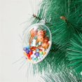 thumbnail image 4 of Nuevo 5 piezas 4/5/6/7/8 cm transparente abierto plástico decoraciones navideñas bola transparente adorno regalo caja decoración de fiesta, 4 of 5