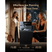 Ecozy Chillio 2.4 Crystal Clear Ice Ball Maker with CrystalFlux Technology, Compact Sphere Ice Machine with Timer, 32 Balls/Day, for Home Bar