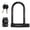 Lock+bag, variant on Ebike U-Lock with Key and Mount Holder, Water cup + Water Cup Bag + Lock Combination,Black(Free with Ebike Purchase)