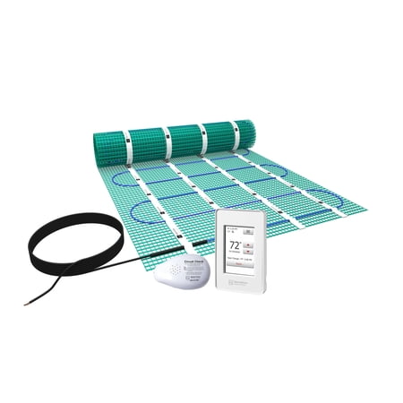 WarmlyYours TRT120-KIT-OW-3.0x08 Tempzone Easy Electric Floor Heating Mat  Kit, 24 sq. ft, Wi-Fi Touch Screen Thermostat | Walmart Canada