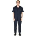 thumbnail image 3 of Natural Workwear Adult Big & Tall Unisex Short Sleeve Coverall Navy 4X-LargeTall - Runs 1 Size Small, 3 of 3