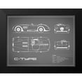 thumbnail image 2 of Rogan, Mark 14x12 Black Modern Framed Museum Art Print Titled - Jaguar C-Type-Grey, 2 of 5