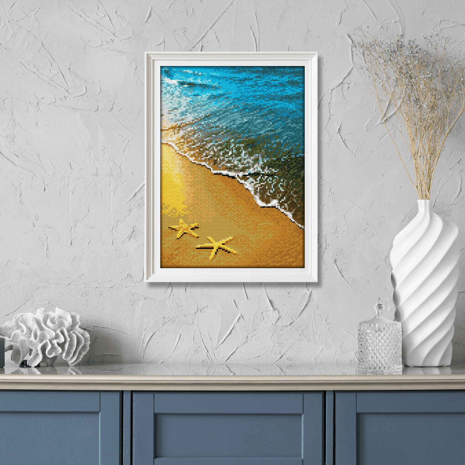 Diamond Dotz Summer Dreams Beach Diamond Painting Kits for Adults - Diamond Art Kits a Relaxing Creative Craft Kit with Dotz Gems 11"x16"