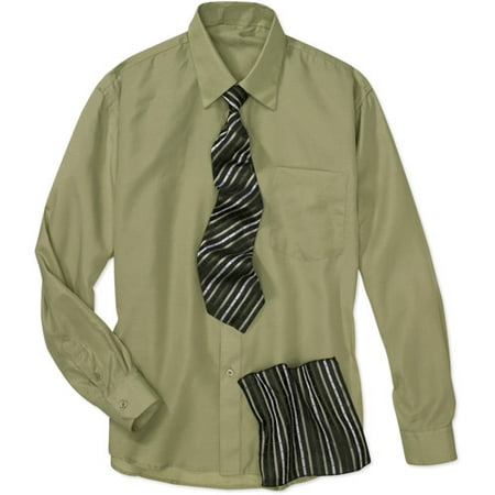 Big Men's Shirt, Tie and Handkerchief Box Set, Size 2 XL