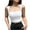 White1, variant on JGGSPWM Women's Going Out Cropped Knit Ribbed Square Neck Cami Tops Black L