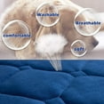 thumbnail image 2 of Dog Crate Bed Dog Crate Pad Washable Dog Bed Mat for Crate Mats for Dog Cage Mat Dog Kennel Pad Dog Kennel Mat Dog Crate Liner for Small Dogs and Cats, 30" x 20",Blue, 2 of 8
