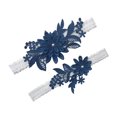 thumbnail image 1 of Accesorios de boda Liga de encaje Suministros de boda occidental Anillos elásticos para piernas Ligas nupciales europeas y americanas, azul marino, circunferencia: 40cm, 1 of 2