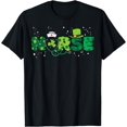 thumbnail image 1 of Irish Nurse Stethoscope Scrub St Patricks Day Nurses Women T-Shirt - Black - M, 1 of 2