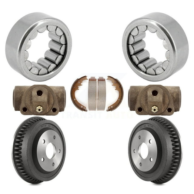 Transit Auto Ensemble de Cylindres de Roue Arrière et de Roulements de Tambour et de Chaussures pour Voiture 1994-1999 Dodge Ram 1500 avec Essieu Robuste K7D-101405