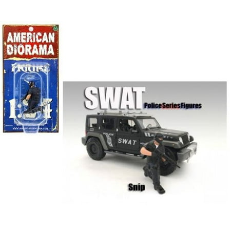 AMERICAN DIORAMA 1:24 SWAT TEAM - SNIP (FIGURE ONLY VEHICLE NOT INCLUDED)