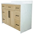 thumbnail image 4 of Palisade 48" Bathroom Vanity with Blonde Cabinet and Engineered Marble Top, 4 of 8