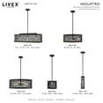 thumbnail image 2 of 46212-04 Livex Lighting Industro - 1 Light Pendant in Contemporary Style - 10 Inches wide by 18.25 Inches high-Black/Brushed Nickel Finish, 2 of 9