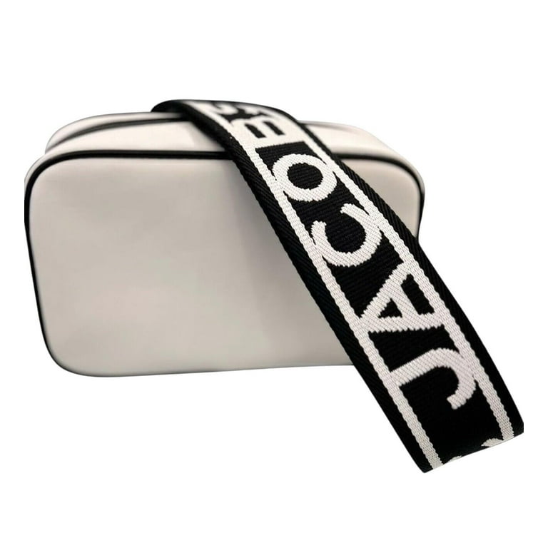 Marc Jacobs The Flash Black White Smooth Leather Embossed Camera