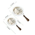 thumbnail image 7 of Cheers.US Fabric Handmade Coffee Filter Strainers Reusable Coffee Dripper Strainer Filter Cloth Mesh with wooden Handle Handmade Coffee Accessories for Home Office Use, 7 of 7